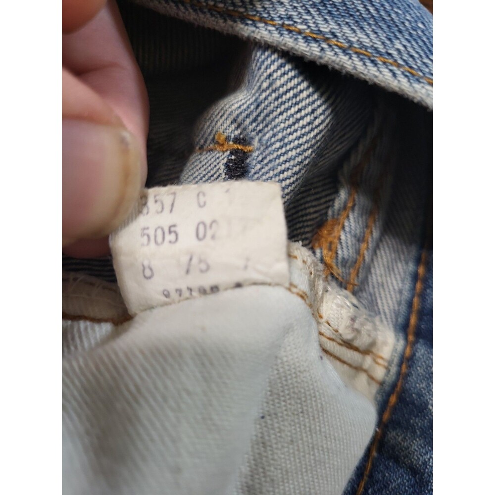 Vintage 1975 Levi's 505 Single Stitch Jeans Talon 42 Zip W29 L34 Factory 8... - Picture 16 of 16
